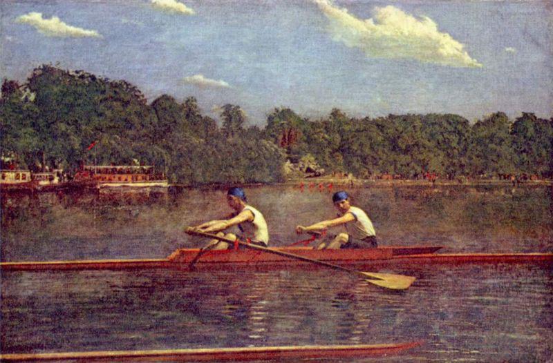 Thomas Eakins The Biglen Brothers Racing oil painting picture
